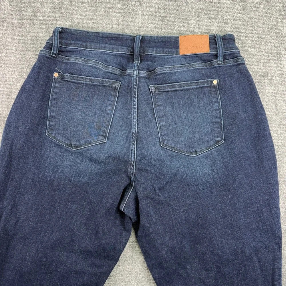 Judy Blue Jeans Womens 18W (Fits 36x29) Boyfriend Fit Stretch Denim Dark Wash - Picture 5 of 14